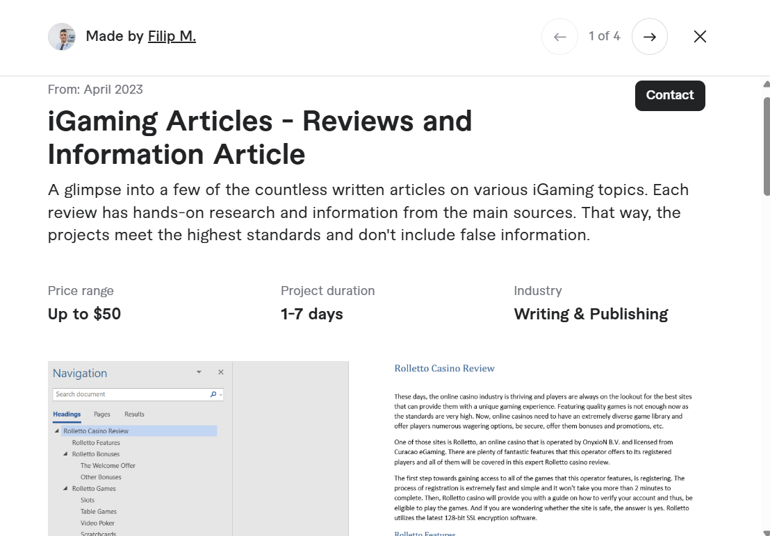 igaming article portfolio 1